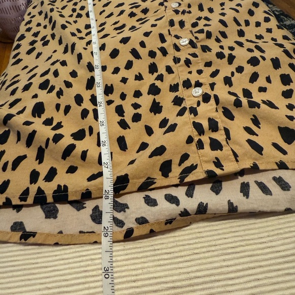 Crown & Ivy Leopard Print Button-Up Shirt - Picture 6 of 7